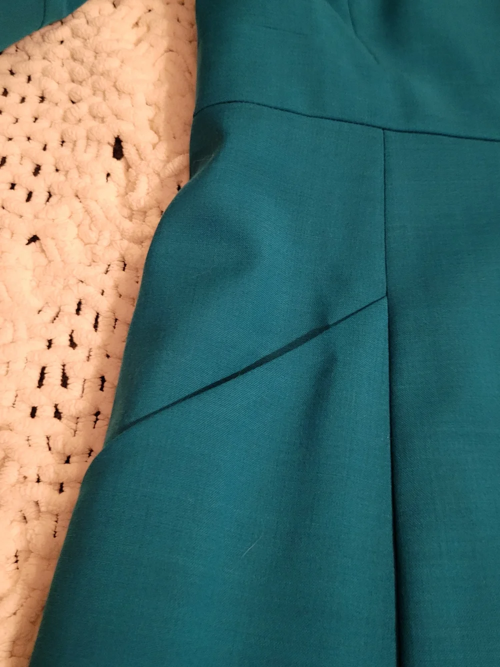 J. Crew Teal Scoop-Neck Midi Dress